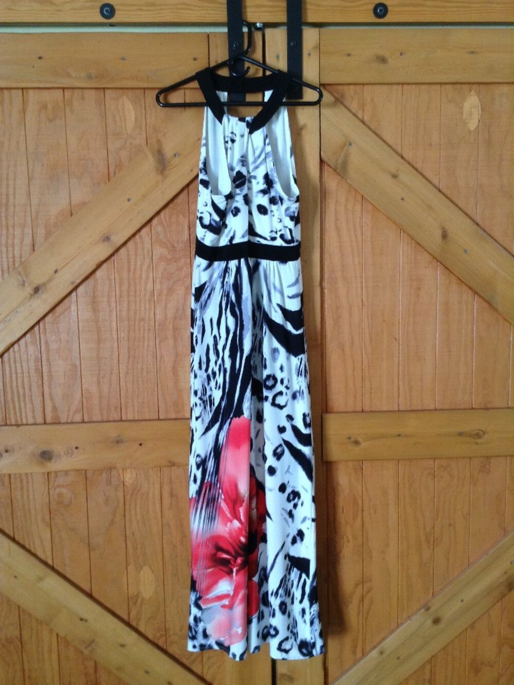 ⭐BISOU BISOU MAXI DRESS in Cream & Black, size 14⭐